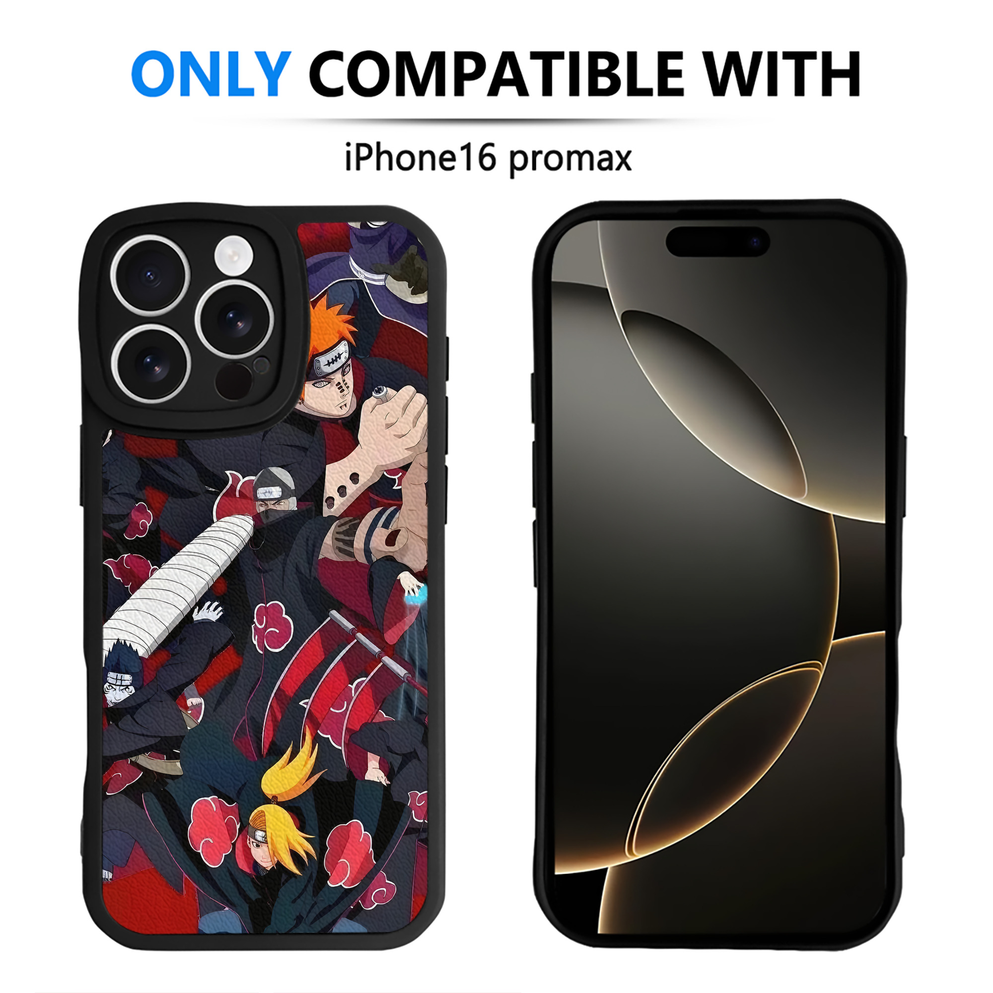 （画像用） NARUTO -ナルト- NARUTO -ナルト- 疾風伝 【iPhone 16シリーズ対応】シリコンスマホケース（レザー調） 材質：シリコン